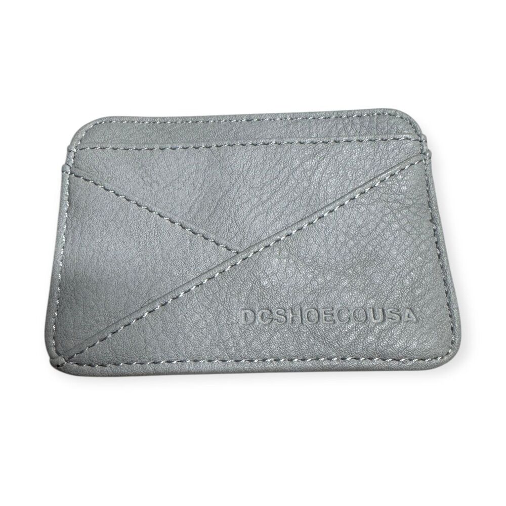 Dc Shoes Stacked Card Holder Light Blue Wallet Minimalist‎